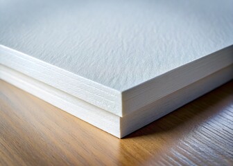 Fototapeta premium Macro Close-up of White Art Board Texture - Smooth Surface Detail