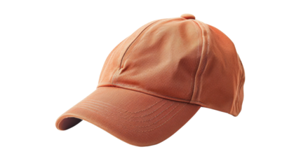 Orange  cap on transparent background