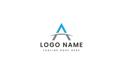 a logo template with abstract shape