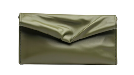 Obraz premium Green woman clutch bag on transparent background