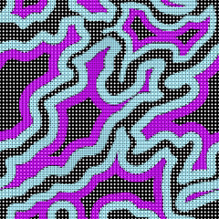 Fototapeta premium Seamless pattern of camouflage continuity with colored circles.ai