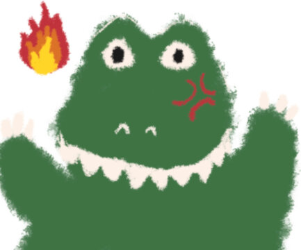 green monster cartoon