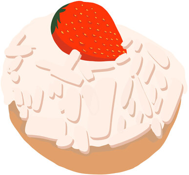 strawberry donut