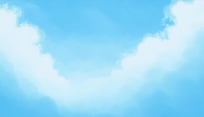 Soft Blue Sky with Clouds