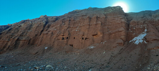panorama of the mountains of the caucasus