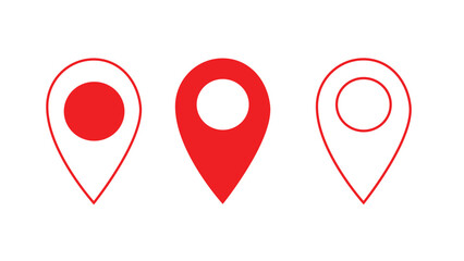 Pin Mark Vector Symbol Isolated On Stock Vector