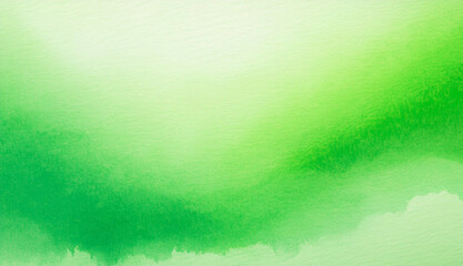 Green Watercolor Abstract Background