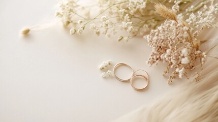 Wedding invitation with fine watercolor brush strokes, soft neutrals, and minimalistic fonts to create an elegant, peaceful vibe perfect for a serene wedding day 