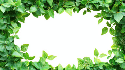 Bush Grape Cayratia Trifolia (Three-Leaved Ivy) Bush Isolated with Clipping Path