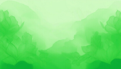 Fototapeta premium GeneratGreen Watercolor Abstract Background