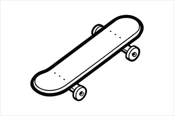 WeSkateboard icon silhouette vector, skateboard sport illustration, isolated design  