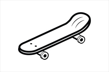 WeSkateboard icon silhouette vector, skateboard sport illustration, isolated design  