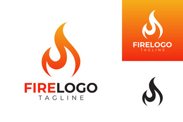 vector fire logo premium template