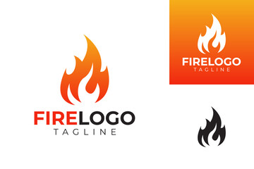 vector fire logo premium template