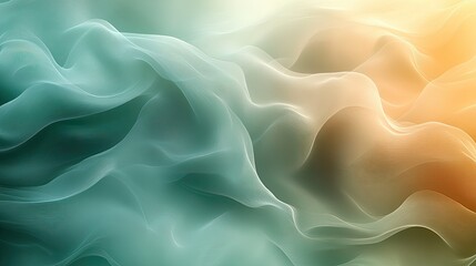 Fototapeta premium Abstract flowing waves in soft colors, creating a serene and calming visual effect.