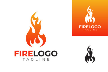 vector fire logo premium template