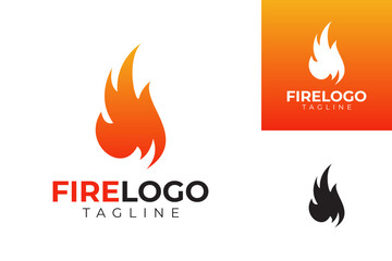 vector fire logo premium template