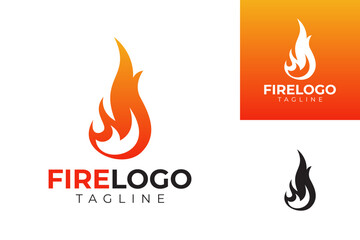 vector fire logo premium template