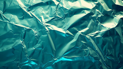Obraz premium Reflective metallic surface in rich green tones.