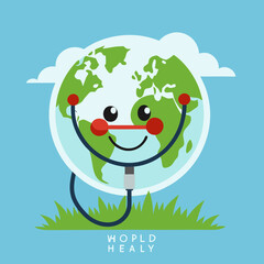 World Health Day Vector Illustration