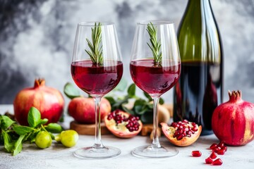 The Pomegranate Paloma, a timeless mix of grenadine, soda, and a hearty portion of tequila or gin, is a favorite for holiday gatherings