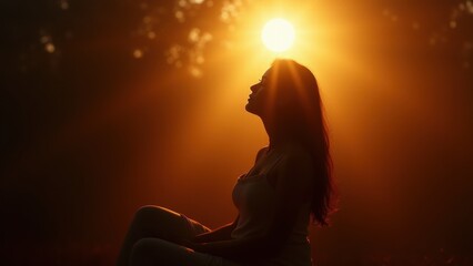 Two women gazing into each other's eyes in golden light, sharing a deep emotional connection