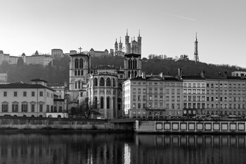 St. John the Baptist Cathedral at the Place St. Jean in Lyon, France