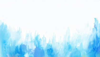 Obraz premium soft abstract watercolor gradient with blue and white tones resembling icy peaks, ideal for minimalistic background or artistic designs