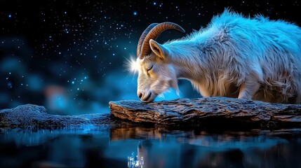 Animal domestic celestial, glowing feline with a shimmering cosmic aura, surrounded by sparkling stars, minimalist backdrop