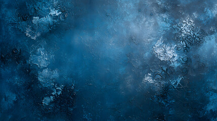 Obraz premium Deep blue cosmic texture with a mystical atmosphere.