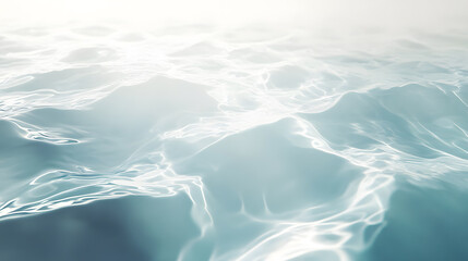 Fototapeta premium Sunlit turquoise water surface with soft movement.