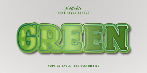 Simple strong green bold text effect