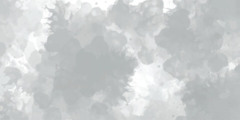 Luxurious watercolor Grunge grey shades watercolor background beautiful watercolor abstract background. In shades of grey with the effect of marbling. Vector illustration
