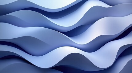 Fototapeta premium Blue Waves Abstract Background Texture.