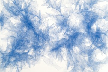 Obraz premium Vibrant Layered Blue Crayon Shading Creates Dynamic Abstract Pattern on White Background