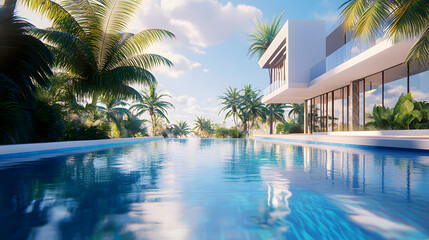 Peaceful water surface under golden sunlight.