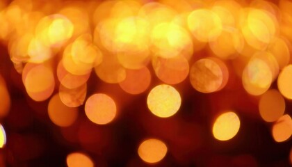 Obraz premium warm golden bokeh abstract for festive design, glowing circles background for holiday atmosphere, elegant light texture