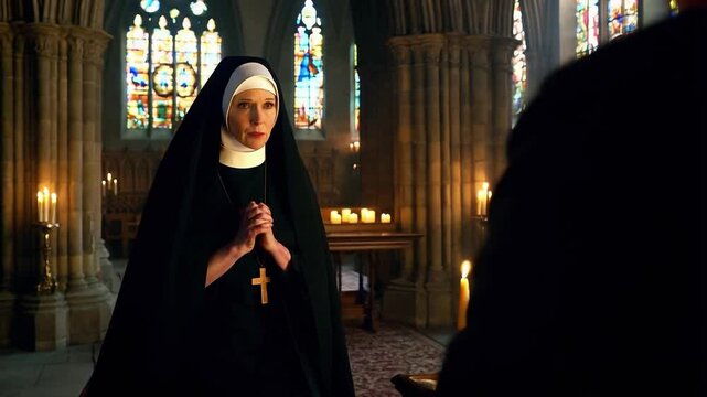 Catholic nun confides in priest