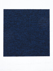 Fototapeta premium the texture of a blue seamless carpet in the form of a square on a white background