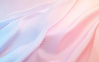 Obraz premium A serene abstract gradient background with pastel pinks and soft blues.featuring gentle color shifts.focusing on calmness and tranquility.ideal for wellness and beauty visuals