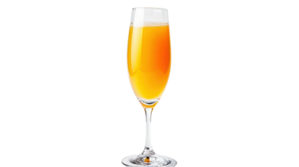 
Mimosa glass drink on transparent background 