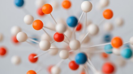 Colorful Molecular Structure Model, Fusion of Science and Creativity