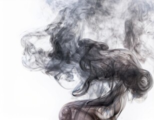 smoke on white background