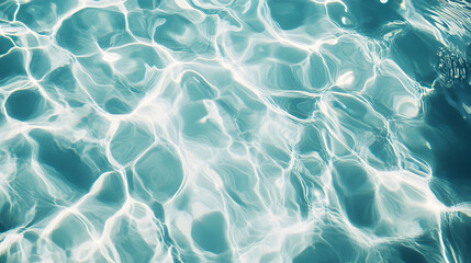 Calm blue pool with soft wave patterns
