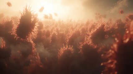 Human Immune System Engaging with Viruses and Pathogens