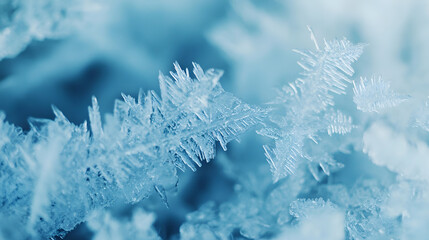 Intricate frost details with sharp icy edges.