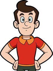 Obraz premium Cartoon -man