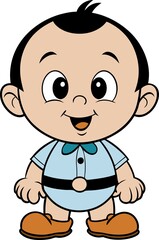 Obraz premium Cartoon baby-man