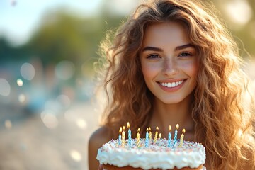 Happy 16th birthday, 20th birthday, 21st birthday, happy 21st birthday, 30th birthday, 40th birthday, 50th birthday, 60th birthday, 70th birthday. Copy space for text.