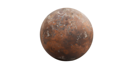 
Mars planet on transparent background